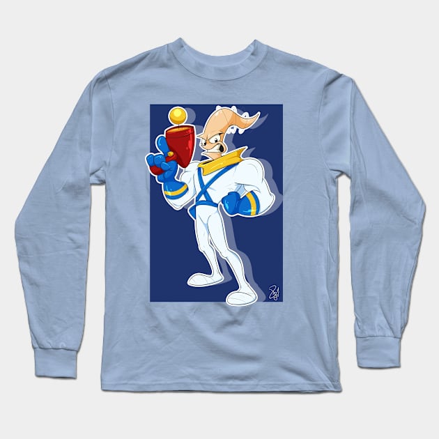 Earthworm Jim Long Sleeve T-Shirt by NokyArt